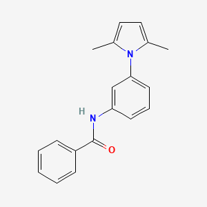 molecular formula C19H18N2O B5873006 N-[3-(2,5-dimethyl-1H-pyrrol-1-yl)phenyl]benzamide 