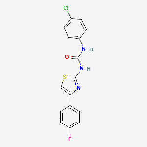 molecular formula C16H11ClFN3OS B5873024 N-(4-chlorophenyl)-N'-[4-(4-fluorophenyl)-1,3-thiazol-2-yl]urea 