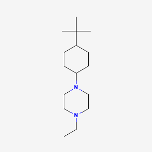 molecular formula C16H32N2 B5873028 1-(4-tert-butylcyclohexyl)-4-ethylpiperazine 