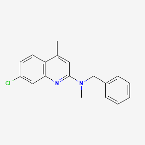 N-benzyl-7-chloro-N,4-dimethyl-2-quinolinamine