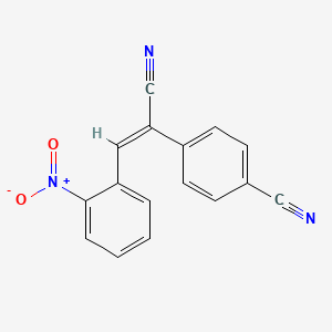 molecular formula C16H9N3O2 B5873062 4-[1-cyano-2-(2-nitrophenyl)vinyl]benzonitrile 