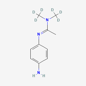 B587307 N'-(4-Aminophenyl)-N,N-dimethylacetamidine-d6 CAS No. 1795133-90-2