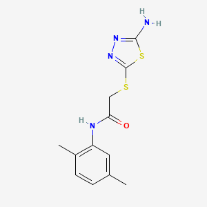 molecular formula C12H14N4OS2 B5873080 2-[(5-amino-1,3,4-thiadiazol-2-yl)thio]-N-(2,5-dimethylphenyl)acetamide 