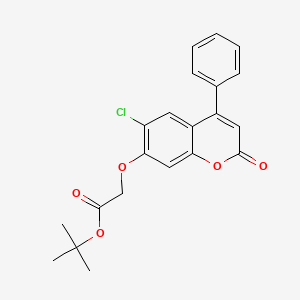 tert-butyl [(6-chloro-2-oxo-4-phenyl-2H-chromen-7-yl)oxy]acetate