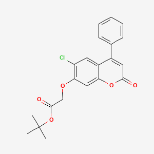 molecular formula C21H19ClO5 B5873091 tert-butyl [(6-chloro-2-oxo-4-phenyl-2H-chromen-7-yl)oxy]acetate 