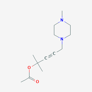 molecular formula C13H22N2O2 B5873094 1,1-dimethyl-4-(4-methyl-1-piperazinyl)-2-butyn-1-yl acetate 