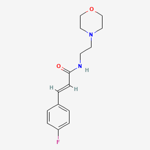 3-(4-fluorophenyl)-N-[2-(4-morpholinyl)ethyl]acrylamide