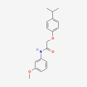 molecular formula C18H21NO3 B5873121 2-(4-isopropylphenoxy)-N-(3-methoxyphenyl)acetamide 