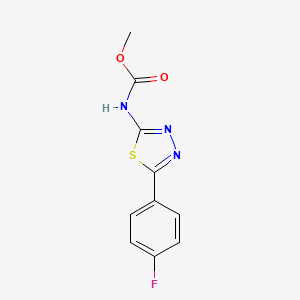 molecular formula C10H8FN3O2S B5873129 methyl [5-(4-fluorophenyl)-1,3,4-thiadiazol-2-yl]carbamate 