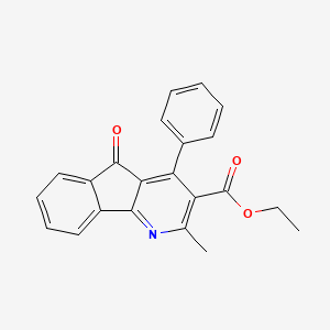 ethyl 2-methyl-5-oxo-4-phenyl-5H-indeno[1,2-b]pyridine-3-carboxylate