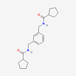 N,N'-[1,3-phenylenebis(methylene)]dicyclopentanecarboxamide