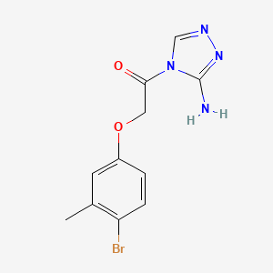 molecular formula C11H11BrN4O2 B5873165 4-[(4-bromo-3-methylphenoxy)acetyl]-4H-1,2,4-triazol-3-amine 