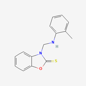 3-{[(2-methylphenyl)amino]methyl}-1,3-benzoxazole-2(3H)-thione
