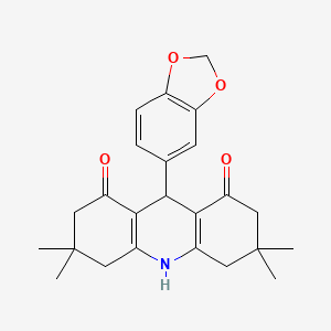 9-(1,3-benzodioxol-5-yl)-3,3,6,6-tetramethyl-3,4,6,7,9,10-hexahydro-1,8(2H,5H)-acridinedione