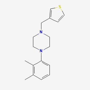 molecular formula C17H22N2S B5873270 1-(2,3-dimethylphenyl)-4-(3-thienylmethyl)piperazine 