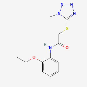 N-(2-isopropoxyphenyl)-2-[(1-methyl-1H-tetrazol-5-yl)thio]acetamide