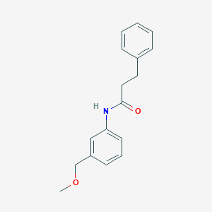 molecular formula C17H19NO2 B5873287 N-[3-(methoxymethyl)phenyl]-3-phenylpropanamide 