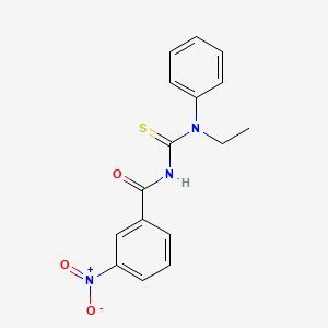 N-[ethyl(phenyl)carbamothioyl]-3-nitrobenzamide