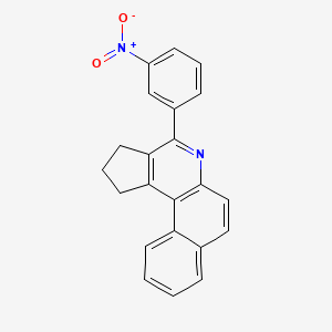 molecular formula C22H16N2O2 B5873305 4-(3-nitrophenyl)-2,3-dihydro-1H-benzo[f]cyclopenta[c]quinoline 