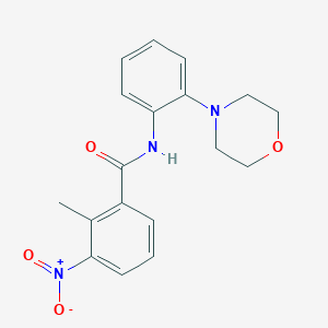 2-methyl-N-[2-(4-morpholinyl)phenyl]-3-nitrobenzamide
