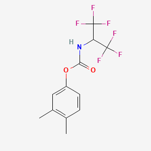molecular formula C12H11F6NO2 B5873330 3,4-dimethylphenyl [2,2,2-trifluoro-1-(trifluoromethyl)ethyl]carbamate 