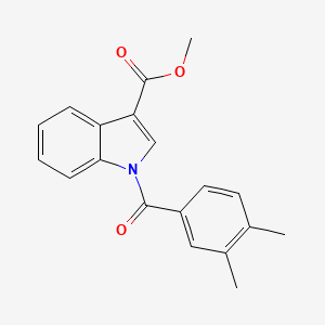 molecular formula C19H17NO3 B5873366 methyl 1-(3,4-dimethylbenzoyl)-1H-indole-3-carboxylate 