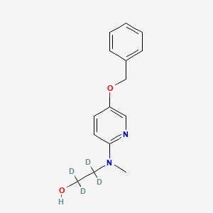 molecular formula C15H18N2O2 B587340 2-[(5-Benzyloxypyridin-2-yl)methylamino]ethanol-d4 CAS No. 1794786-87-0
