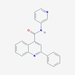 molecular formula C21H15N3O B5873439 2-phenyl-N-3-pyridinyl-4-quinolinecarboxamide 