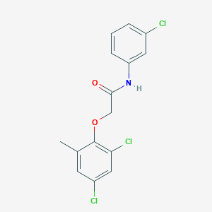 molecular formula C15H12Cl3NO2 B5873445 N-(3-chlorophenyl)-2-(2,4-dichloro-6-methylphenoxy)acetamide 