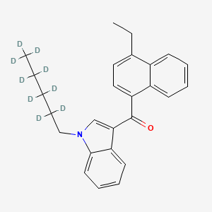 (4-Ethylnaphthalen-1-yl)-[1-(2,2,3,3,4,4,5,5,5-nonadeuteriopentyl)indol-3-yl]methanone