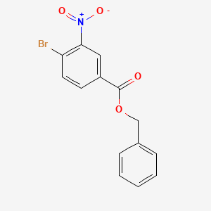 molecular formula C14H10BrNO4 B5873459 benzyl 4-bromo-3-nitrobenzoate 