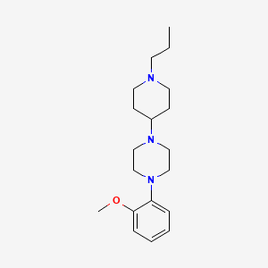 molecular formula C19H31N3O B5873465 1-(2-methoxyphenyl)-4-(1-propyl-4-piperidinyl)piperazine CAS No. 416864-63-6