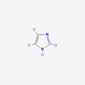 molecular formula C3H4N2 B587347 咪唑-d3 CAS No. 6745-43-3