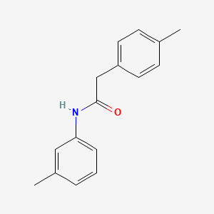 molecular formula C16H17NO B5873500 N-(3-methylphenyl)-2-(4-methylphenyl)acetamide 