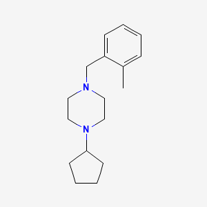 molecular formula C17H26N2 B5873508 1-cyclopentyl-4-(2-methylbenzyl)piperazine 