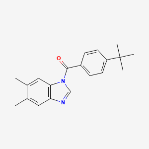 molecular formula C20H22N2O B5873515 1-(4-tert-butylbenzoyl)-5,6-dimethyl-1H-benzimidazole 