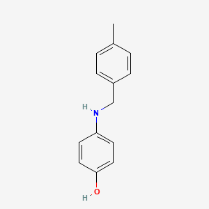 molecular formula C14H15NO B5873535 4-[(4-methylbenzyl)amino]phenol 
