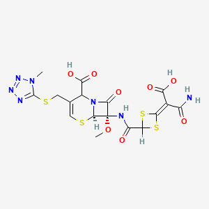 molecular formula C17H17N7O8S4 B587357 delta2-Cefotetan CAS No. 1332499-75-8