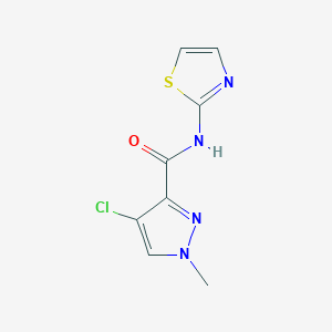 4-chloro-1-methyl-N-1,3-thiazol-2-yl-1H-pyrazole-3-carboxamide