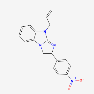 molecular formula C18H14N4O2 B5873578 9-allyl-2-(4-nitrophenyl)-9H-imidazo[1,2-a]benzimidazole 