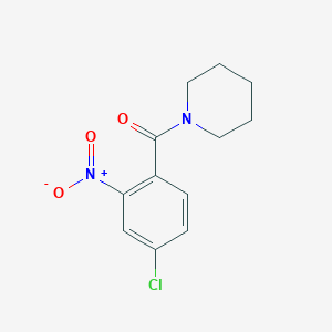 molecular formula C12H13ClN2O3 B5873590 1-(4-chloro-2-nitrobenzoyl)piperidine 