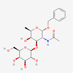 molecular formula C21H31NO10 B587360 苄基2-乙酰氨基-2,6-二去氧-3-O-β-D-半乳糖苷-α-D-半乳糖苷 CAS No. 141020-28-2