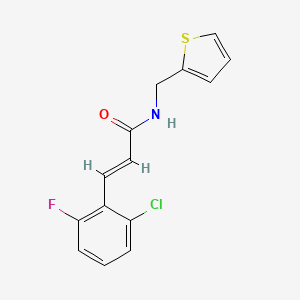 molecular formula C14H11ClFNOS B5873602 3-(2-chloro-6-fluorophenyl)-N-(2-thienylmethyl)acrylamide 