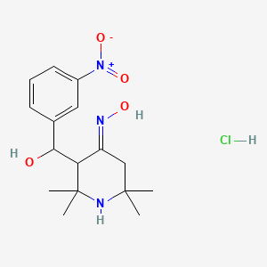 molecular formula C16H24ClN3O4 B5873614 3-[hydroxy(3-nitrophenyl)methyl]-2,2,6,6-tetramethyl-4-piperidinone oxime hydrochloride 