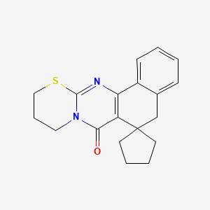 molecular formula C19H20N2OS B5873626 10,11-dihydro-9H-spiro[benzo[h][1,3]thiazino[2,3-b]quinazoline-6,1'-cyclopentan]-7(5H)-one 
