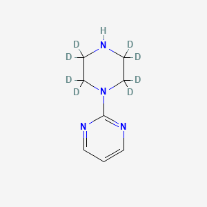 molecular formula C8H12N4 B587364 2-(1-哌嗪基)嘧啶-d8 CAS No. 1309283-31-5