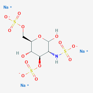 molecular formula C6H13NNa3O14S3 B587365 D-Glucosamine-2,3,6-trisulfate, trisodium salt CAS No. 157297-02-4
