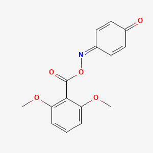 molecular formula C15H13NO5 B5873666 benzo-1,4-quinone O-(2,6-dimethoxybenzoyl)oxime 