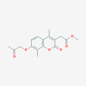 methyl [4,8-dimethyl-2-oxo-7-(2-oxopropoxy)-2H-chromen-3-yl]acetate