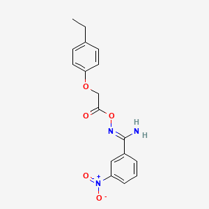 N'-{[(4-ethylphenoxy)acetyl]oxy}-3-nitrobenzenecarboximidamide